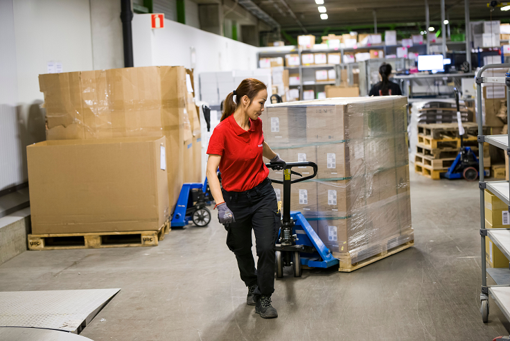 Logistikk-lager-flytt-av-pall
